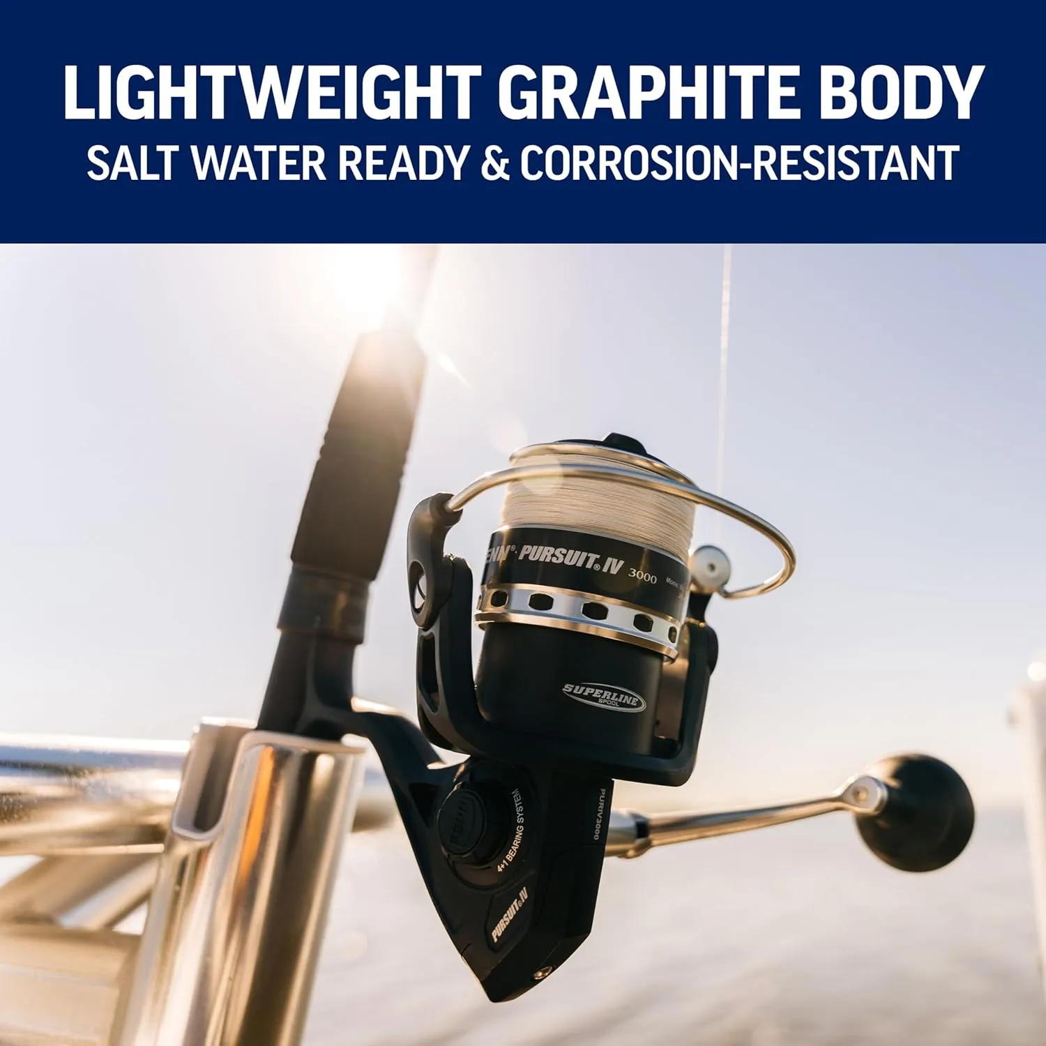 SalzwasserProfi Spinnrolle IV – Hochseerolle für Boot, Kajak & Küstenangler – Bild 3 von 11